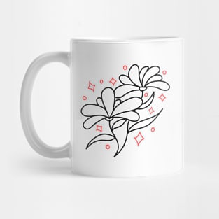 Cute Flowers Drawing Mug